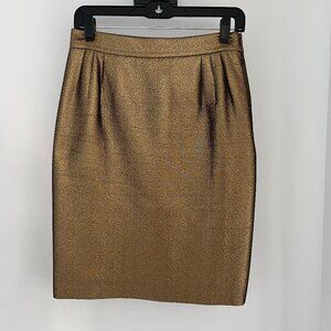 Moschino Cheap & Chic Metallic Gold Skirt Size 4